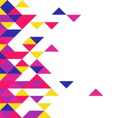 Rastgele renklendirilmiş elmaslarla desen, üretken hesaplama sanatı çizimi