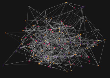Soyut düşük çokgen ağ renk vektörü çizimi