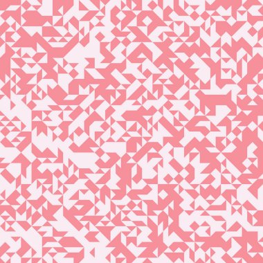 Soyut Geometrik Desen, üretken hesaplama sanatı, vektör illüstrasyonu 