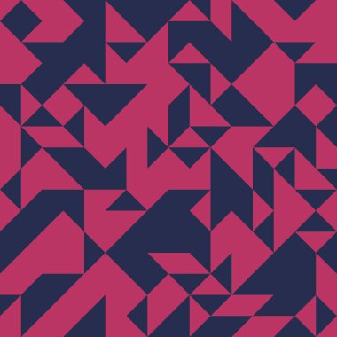 Soyut Geometrik Desen, üretken hesaplama sanatı, vektör illüstrasyonu 