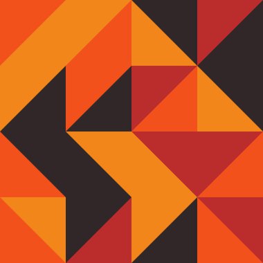 Soyut Geometrik Desen, üretken hesaplama sanatı, vektör illüstrasyonu 