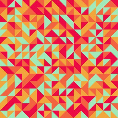 Renkli fayans, kusursuz rastgele dokuma mozaik deseni, bağlantı sanatı arkaplan tasarımı illüstrasyonu, soyut geometrik desenli üretken hesaplama sanatsal illüstrasyonu