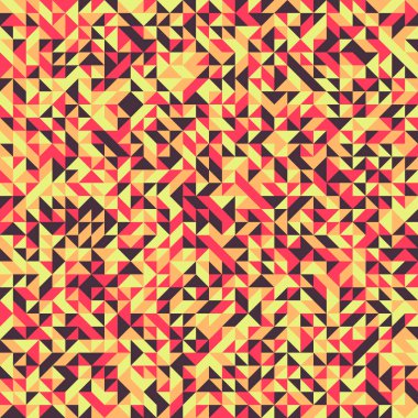 Renkli fayans, kusursuz rastgele dokuma mozaik deseni, bağlantı sanatı arkaplan tasarımı illüstrasyonu, soyut geometrik desenli üretken hesaplama sanatsal illüstrasyonu