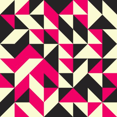 Soyut Geometrik Desen, üretken hesaplama sanatı, vektör illüstrasyonu 