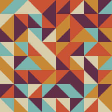 Renkli fayans, kusursuz rastgele dokuma mozaik deseni, bağlantı sanatı arkaplan tasarımı illüstrasyonu, soyut geometrik desenli üretken hesaplama sanatsal illüstrasyonu