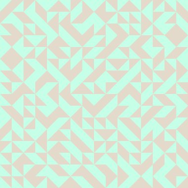 Soyut Geometrik Desen, üretken hesaplama sanatı, vektör illüstrasyonu 