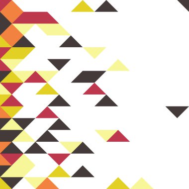 Rastgele renklendirilmiş elmaslarla desen, üretken hesaplama sanatı çizimi