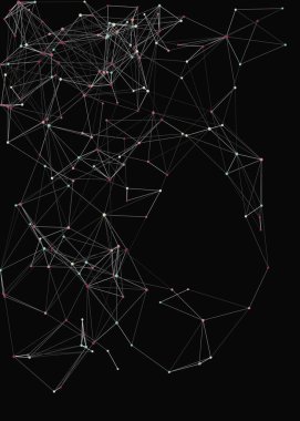 Soyut düşük çokgen ağ arkaplan çizimi