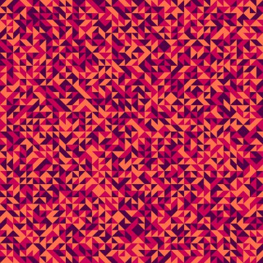 Renkli fayans, kusursuz rastgele dokuma mozaik deseni, bağlantı sanatı arkaplan tasarımı illüstrasyonu, soyut geometrik desenli üretken hesaplama sanatsal illüstrasyonu