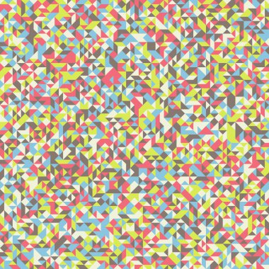 Renkli fayans, kusursuz rastgele dokuma mozaik deseni, bağlantı sanatı arkaplan tasarımı illüstrasyonu, soyut geometrik desenli üretken hesaplama sanatsal illüstrasyonu