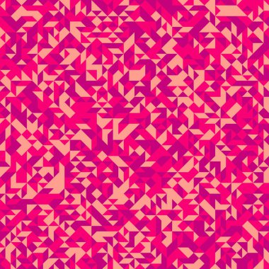 Soyut Geometrik Desen, üretken hesaplama sanatı, vektör illüstrasyonu 