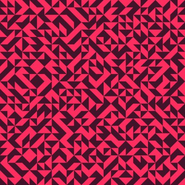 Soyut Geometrik Desen, üretken hesaplama sanatı, vektör illüstrasyonu 