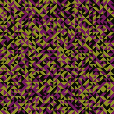 Soyut Geometrik Desen, üretken hesaplama sanatı, vektör illüstrasyonu 