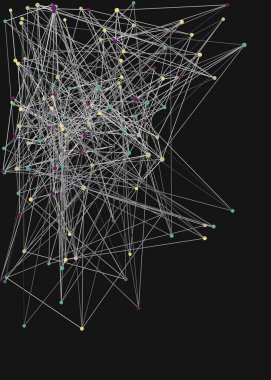 Soyut düşük çokgen ağ renk vektörü çizimi