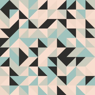 Renkli fayans, kusursuz rastgele dokuma mozaik deseni, bağlantı sanatı arkaplan tasarımı illüstrasyonu, soyut geometrik desenli üretken hesaplama sanatsal illüstrasyonu