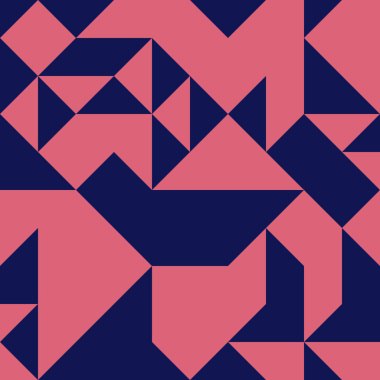 Soyut Geometrik Desen, üretken hesaplama sanatı, vektör illüstrasyonu 