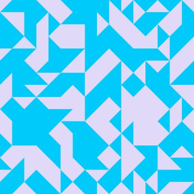 Soyut Geometrik Desen, üretken hesaplama sanatı, vektör illüstrasyonu 