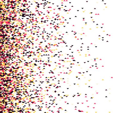 Rastgele renklendirilmiş elmaslarla desen, üretken hesaplama sanatı çizimi