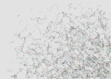 Soyut düşük çokgen ağ renk vektörü çizimi