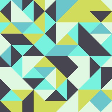 Renkli fayans, kusursuz rastgele dokuma mozaik deseni, bağlantı sanatı arkaplan tasarımı illüstrasyonu, soyut geometrik desenli üretken hesaplama sanatsal illüstrasyonu