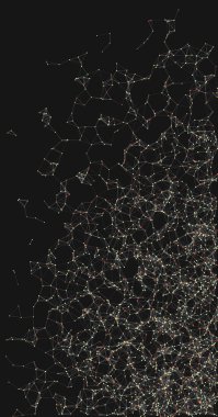 Soyut düşük çokgen ağ renk vektörü çizimi