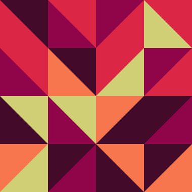 Renkli fayans, kusursuz rastgele dokuma mozaik deseni, bağlantı sanatı arkaplan tasarımı illüstrasyonu, soyut geometrik desenli üretken hesaplama sanatsal illüstrasyonu