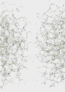 Soyut düşük çokgen ağ renk vektörü çizimi