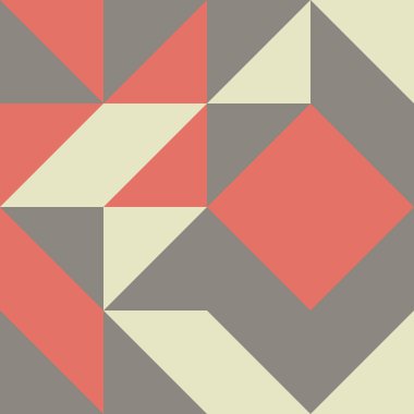 Soyut Geometrik Desen, üretken hesaplama sanatı, vektör illüstrasyonu 