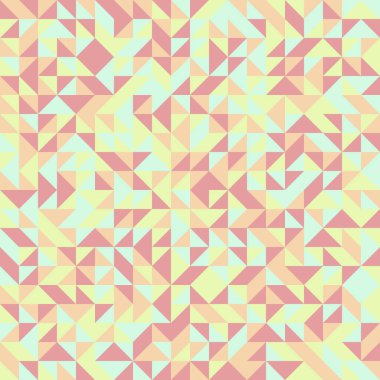 Soyut Geometrik Desen, üretken hesaplama sanatı, vektör illüstrasyonu 