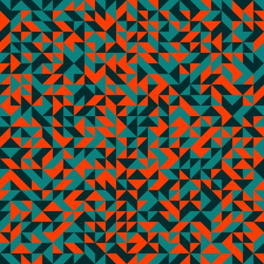 Renkli fayans, kusursuz rastgele dokuma mozaik deseni, bağlantı sanatı arkaplan tasarımı illüstrasyonu, soyut geometrik desenli üretken hesaplama sanatsal illüstrasyonu