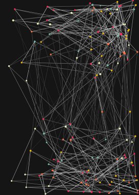 Soyut düşük çokgen ağ arkaplan çizimi