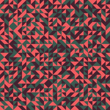 Soyut Geometrik Desen, üretken hesaplama sanatı, vektör illüstrasyonu 