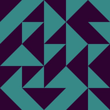 Renkli fayans, kusursuz rastgele dokuma mozaik deseni, bağlantı sanatı arkaplan tasarımı illüstrasyonu, soyut geometrik desenli üretken hesaplama sanatsal illüstrasyonu