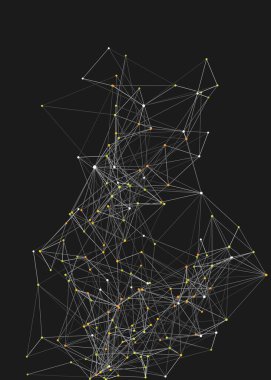 Soyut düşük çokgen ağ arkaplan çizimi