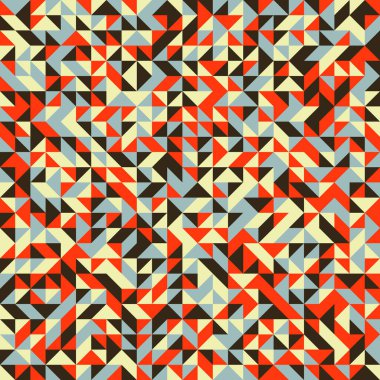 Renkli fayans, kusursuz rastgele dokuma mozaik deseni, bağlantı sanatı arkaplan tasarımı illüstrasyonu, soyut geometrik desenli üretken hesaplama sanatsal illüstrasyonu