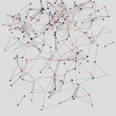 Soyut düşük çokgen ağ renk vektörü çizimi