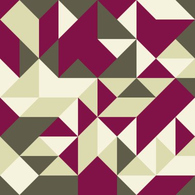 Renkli fayans, kusursuz rastgele dokuma mozaik deseni, bağlantı sanatı arkaplan tasarımı illüstrasyonu, soyut geometrik desenli üretken hesaplama sanatsal illüstrasyonu