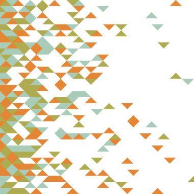 Rastgele renklendirilmiş elmaslar, üretken hesaplama sanatı çizimi