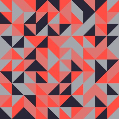 Renkli fayans, kusursuz rastgele dokuma mozaik deseni, bağlantı sanatı arkaplan tasarımı illüstrasyonu, soyut geometrik desenli üretken hesaplama sanatsal illüstrasyonu