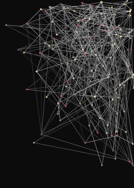 Soyut düşük çokgen ağ arkaplan çizimi