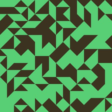 Renkli fayans, kusursuz rastgele dokuma mozaik deseni, bağlantı sanatı arkaplan tasarımı illüstrasyonu, soyut geometrik desenli üretken hesaplama sanatsal illüstrasyonu