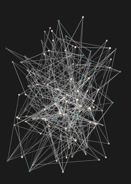 Soyut düşük çokgen ağ arkaplan çizimi