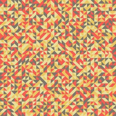 Rastgele renklendirilmiş elmaslarla desen, üretken hesaplama sanatı çizimi