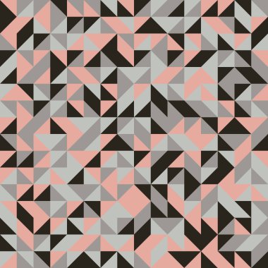 Renkli fayans, kusursuz rastgele dokuma mozaik deseni, bağlantı sanatı arkaplan tasarımı illüstrasyonu, soyut geometrik desenli üretken hesaplama sanatsal illüstrasyonu