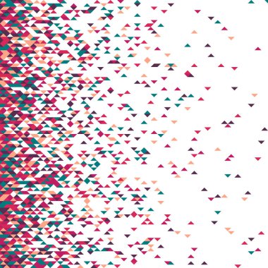 Rastgele renklendirilmiş elmaslarla desen, üretken hesaplama sanatı çizimi