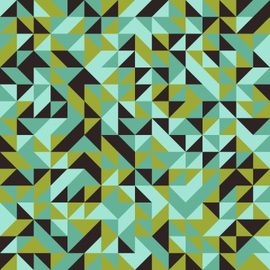 Renkli fayans, kusursuz rastgele dokuma mozaik deseni, bağlantı sanatı arkaplan tasarımı illüstrasyonu, soyut geometrik desenli üretken hesaplama sanatsal illüstrasyonu