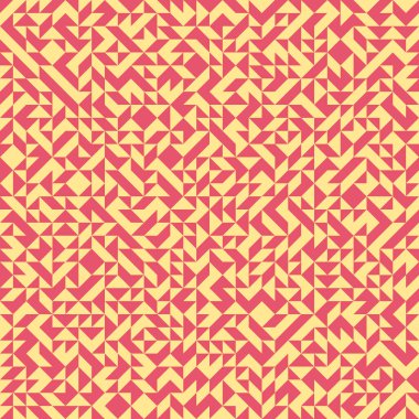 Renkli fayans, kusursuz rastgele dokuma mozaik deseni, bağlantı sanatı arkaplan tasarımı illüstrasyonu, soyut geometrik desenli üretken hesaplama sanatsal illüstrasyonu