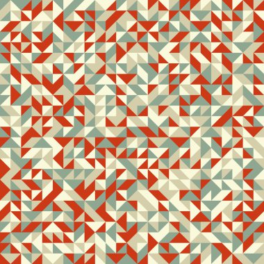 Rastgele renklendirilmiş elmaslarla desen, üretken hesaplama sanatı çizimi