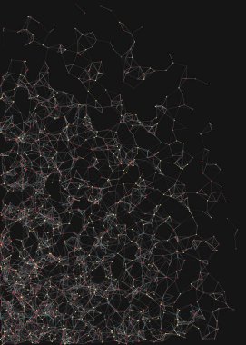 Soyut düşük çokgen ağ renk vektörü çizimi