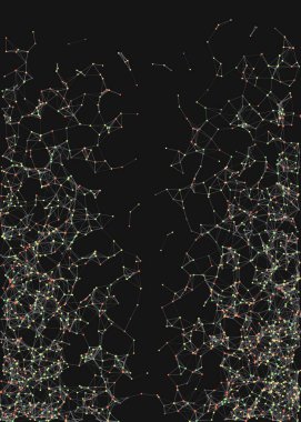 Soyut düşük çokgen ağ renk vektörü çizimi